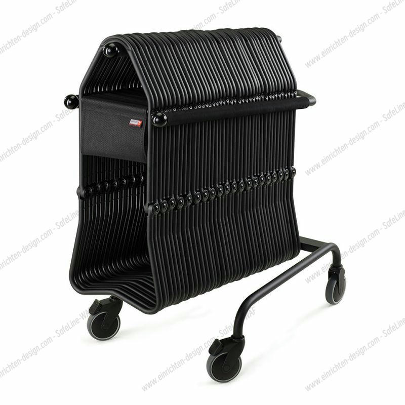 Stockholm II Museum Stool incl. 3 Transport Trolleys Lectus